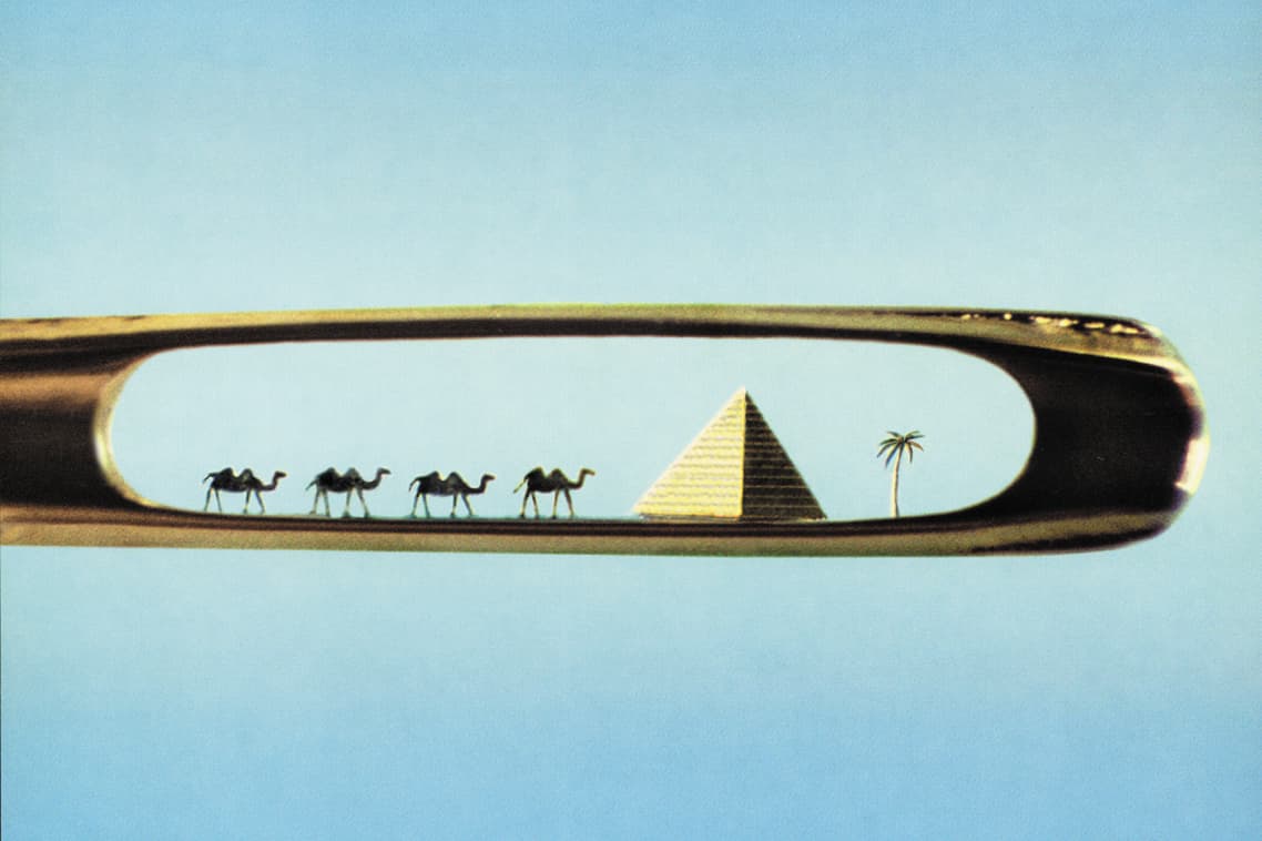 Camel Caravan in the Eye of a Needle